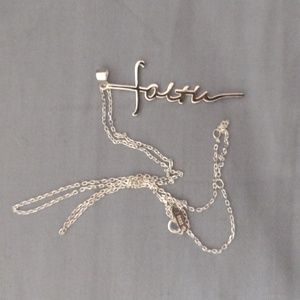 Sterling Silver Faith Cross Necklace
